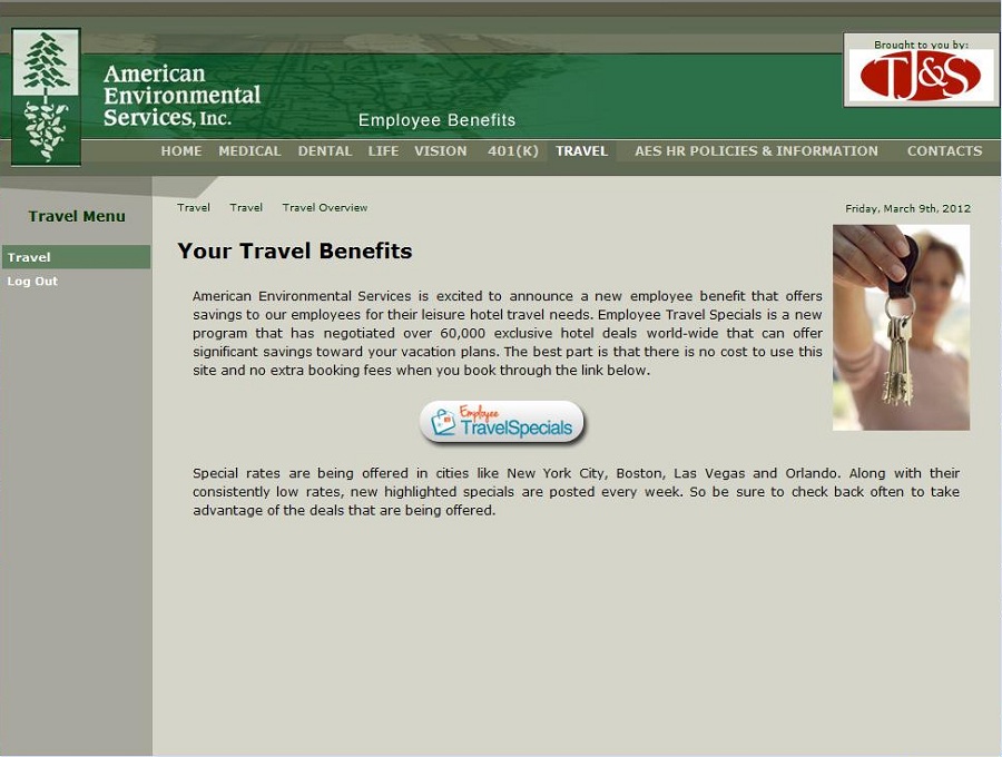 Employee Travel Specials Implementation Sample